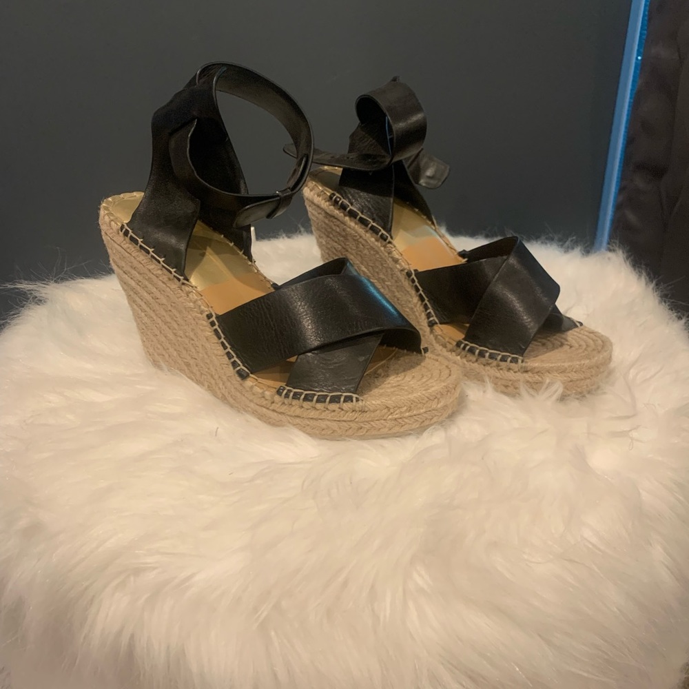 Dolce Vita ALDONA Wedges Black W8 1/2 *Brand New